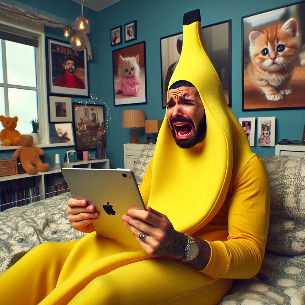 Thanos drops a new diss track which exposes Drake for having a secret banana costume. Drake hears the news and screams in embarrassment.