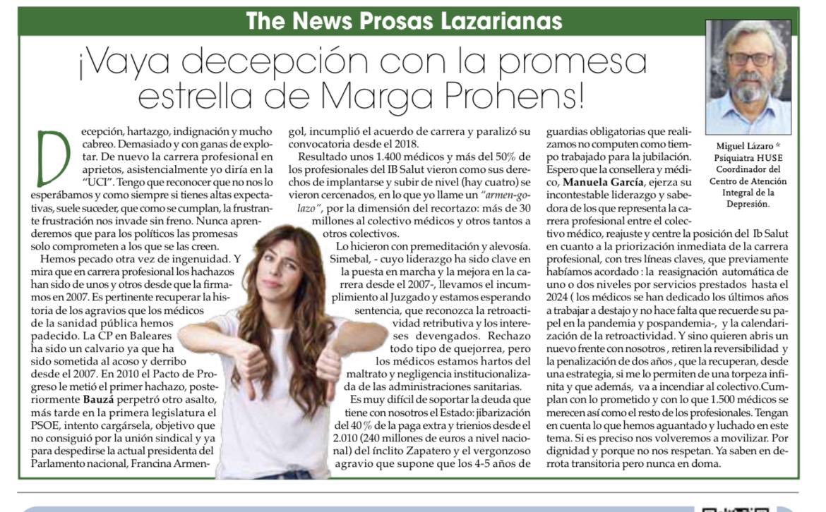 @SimebalCesm no pierde la esperanza , teniendo en cuenta el gran liderazgo de la Consellera médico @manuelaG_Romero @CESM_CV @TomasToranzo1 @victorpedrera @PediatriaBalear @anamoya48 @ibamfic @SEMG_ES @UNISEP_IB @ppbalears @goib @COMbalears @SaeBaleares