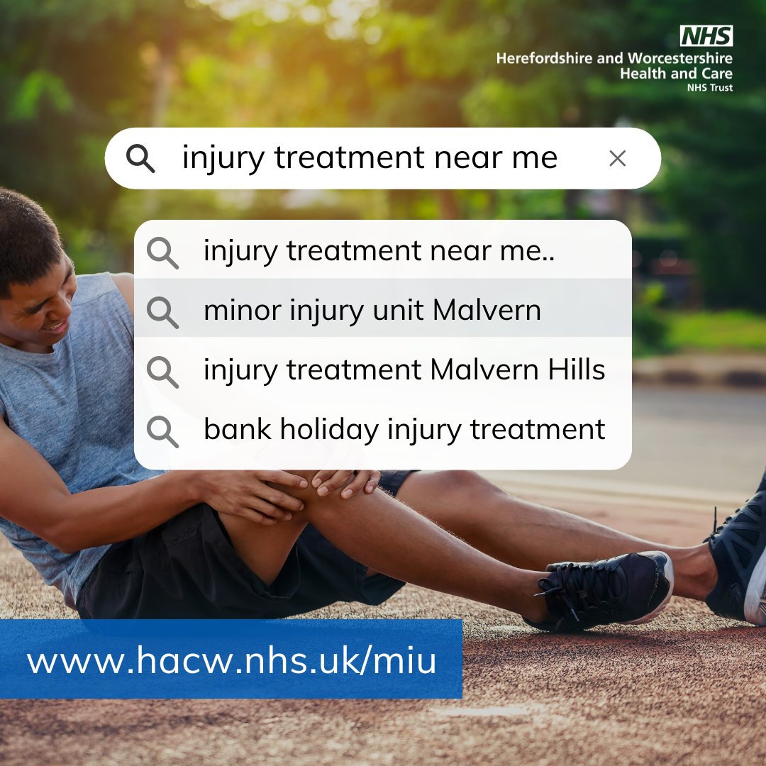 Our MIUs are open throughout the #BankHolidayWeekend 🙌💙 Minor Injury Units (MIUs) are dedicated centres for treating minor injuries like cuts, sprains, strains, minor burns, and minor eye injuries. Find one closest to you: hacw.nhs.uk/miu #PSA #Treatment