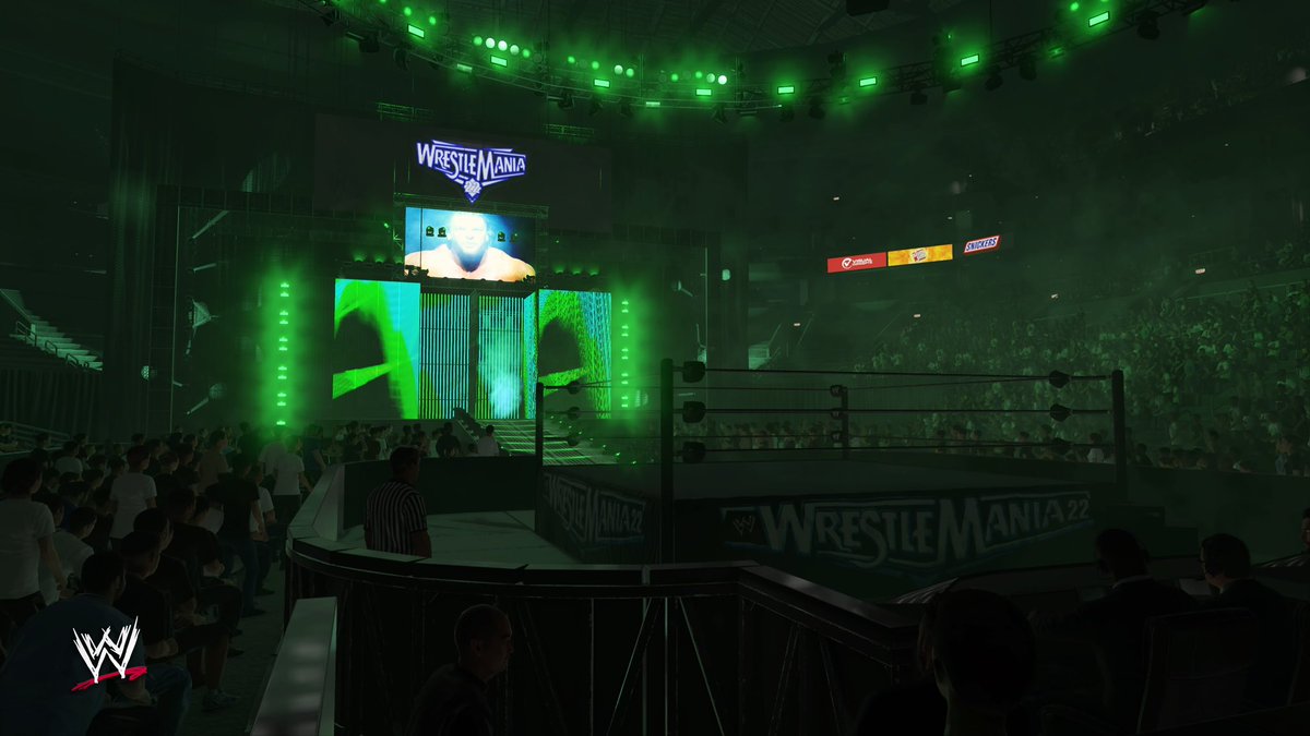 Im absolutely cooking with this wrestlemania 22 arena holy #WWE2K24