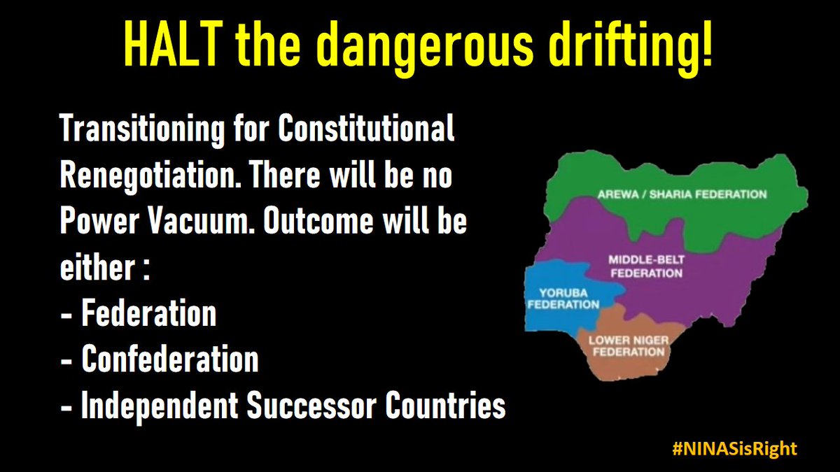 @bigwig_austin @jeffphilips1 When #Igbo get ACTUALLY fed up with one-#Nigeria they will ask for Transitioning for Constitutional Renegotiation. (The power is with the Peoples)
#NINASisRight #End1999Constitution #TransitionNow #RenegotiateNIGERIA