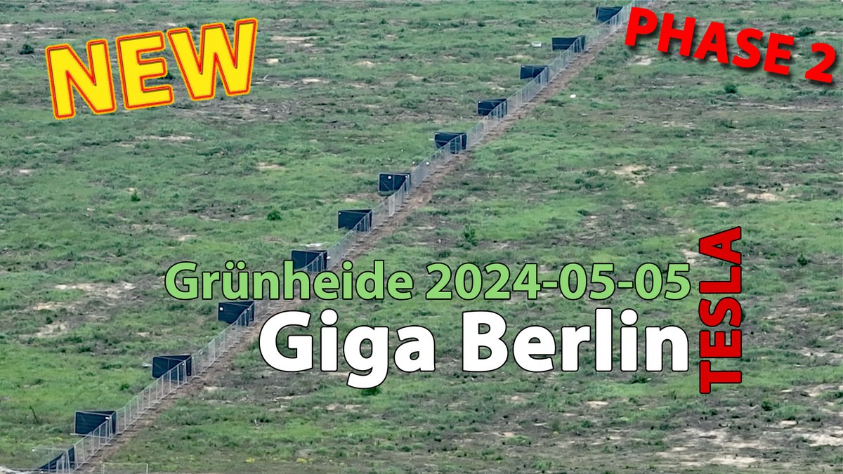 😎👉Tesla Giga Berlin Update #200 - PHASE 2 🚨 NEW drone video online! 2024-05-05 youtube.com/watch?v=NNrUWQ… @elonmusk #tesla #GigaBerlin #gigafactory #gf4