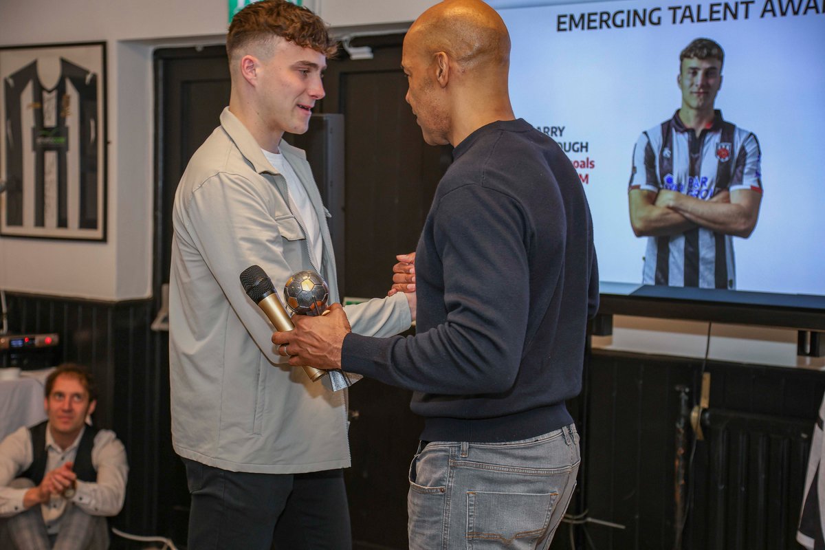 Our Emerging Talent award went to <a href="/HarryScarbs3/">Harry Scarborough</a>!

Harry had an extremely successful 2023/24 season out on loan with <a href="/BamberBridgeFC/">Bamber Bridge FC</a>, scoring 14 times as well as recently winning their Players Player of the Year too 👏🏻

📸 <a href="/dia_images/">David Airey</a>