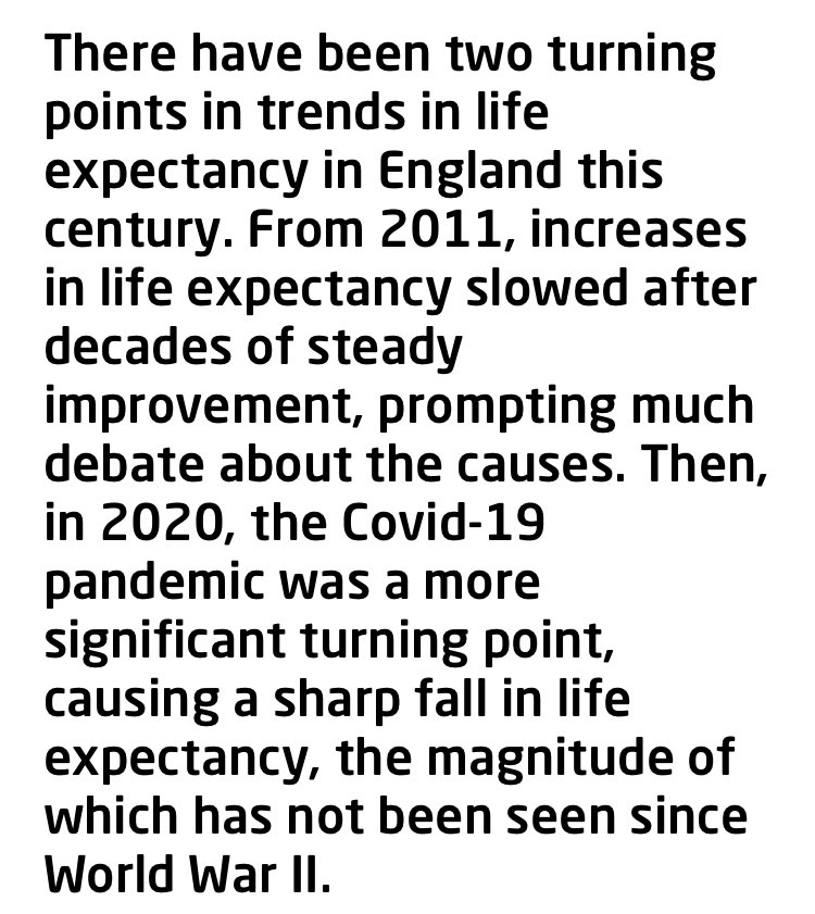 How long will it take to understand the true impact of #LongCovid on life expectancy? 

Interesting read. 

kingsfund.org.uk/insight-and-an…

#LongCovid #COVID19 #lifeexpectancy