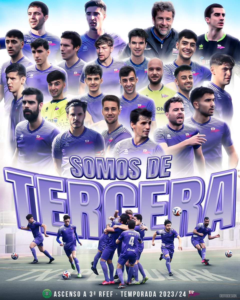 TXAPELDUNAK!!! SOMOS DE TERCERAAAA!!💜💪

#santurtzi #goazenmoreak💜 #3rfef