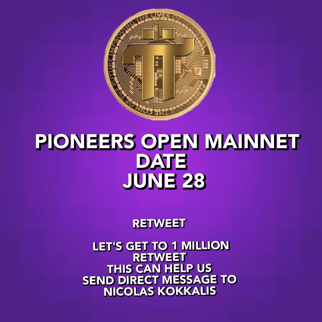 ⚡️  SHARE IF YOU SUPPORT PI NETWORK OPEN MAINNET ON JUNE 28, 2024  📈

#PiNetwork $PI @PiCoreTeam @limewire #PiCoins #Pioneers #OpenMainnet #PiMainnet #PiKYC #PiNewsUpdates #PiNews #PiCoreTeam #PiWhales #PiPayment #PiGCV #PiListing #PiNews #Pi2Day