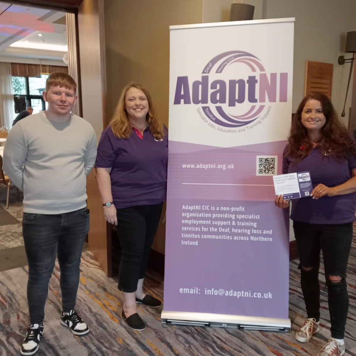 Yesterday we kicked off #DeafAwarenessWeek @hiltontemplepatrick
Such fun and inclusive entertainment and service (all staff know BSL) 💜

Huge thanks to everyone who attended and supported, we raised nearly  £500!!!!!!! 

All money raised goes directly into service delivery 💜