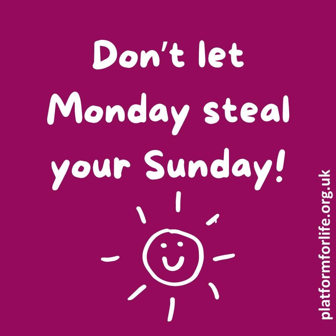 Maybe you need to hear this quote today. 💚 

It's not just about Mondays stealing Sundays. How often do you think about things out of your control? 

Don't let the joys of what you can experience in the present be stolen. 

#SelfCareSunday #ChestersMentalHealthCharity
#Chester