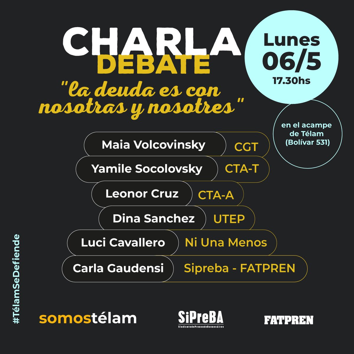 ¡MAÑANA LUNES 6/5 A LAS 17:30! @jonatanbaldivie @EKoutsovitis @elmovciudad @InstitutoIpypp @ctaacapital