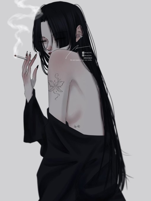 「piercing smoking」 illustration images(Latest)