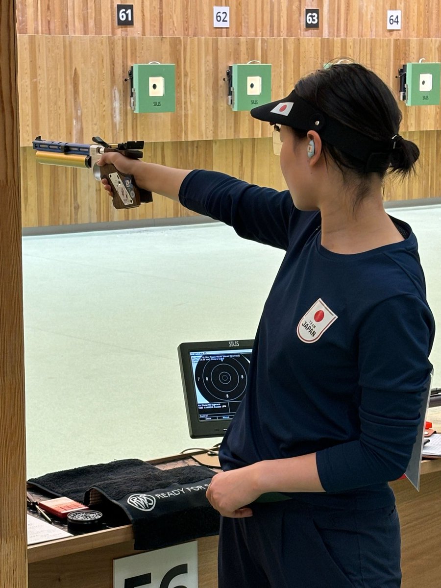 ISSFワールドカップ　バクー エアピストル女子　25位　571点　相澤ひかる(警視庁) 、　35位　570点　山田聡子(自衛隊体育学校) の結果となりました。