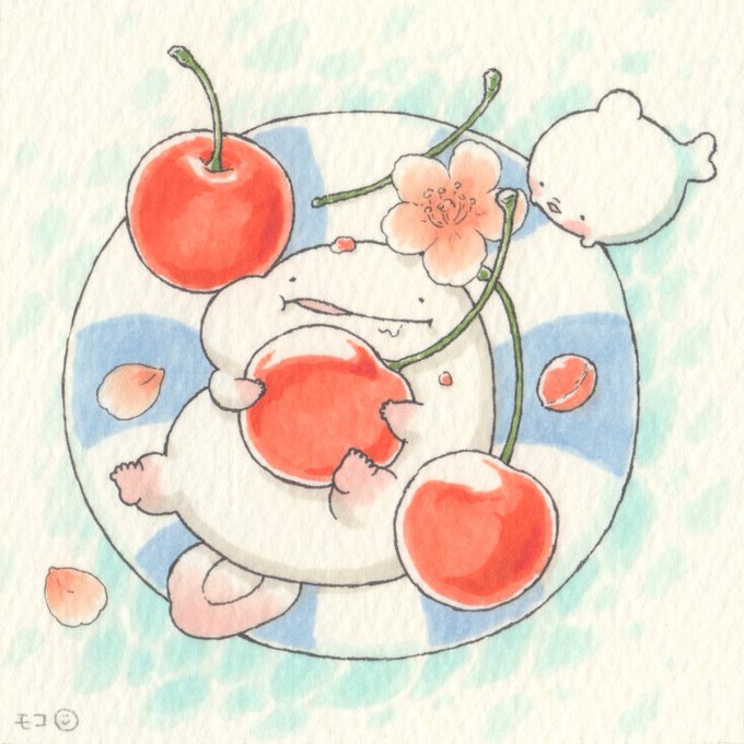 「さくらんぼ 食べ物」のTwitter画像/イラスト(新着)