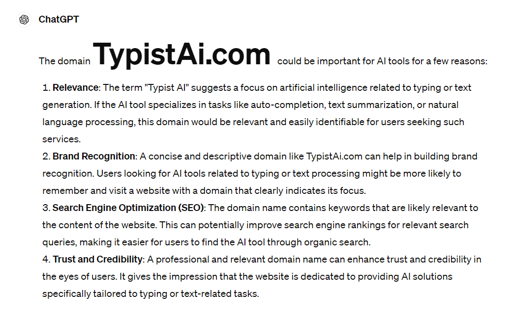TypistAi.com domain name for sale
#Ai #domain #artificalintelligence #Domains