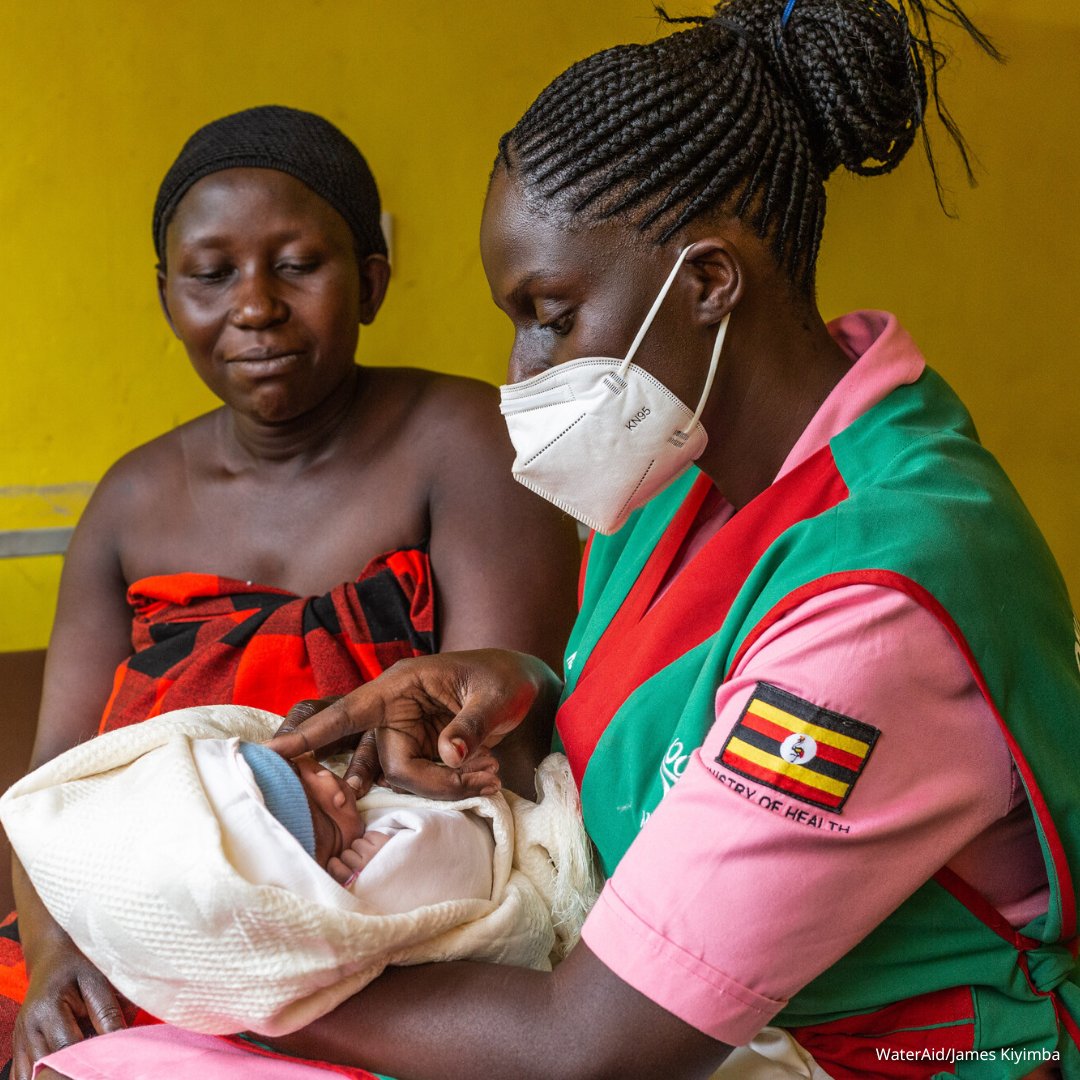 Midwives like Jalia from Uganda need clean water to keep mothers, babies and themselves safe. Yet more than one in five health centres don't have clean water. We won't stop until everyone, everywhere, has access to this essential. #InternationalDayOfTheMidwife
