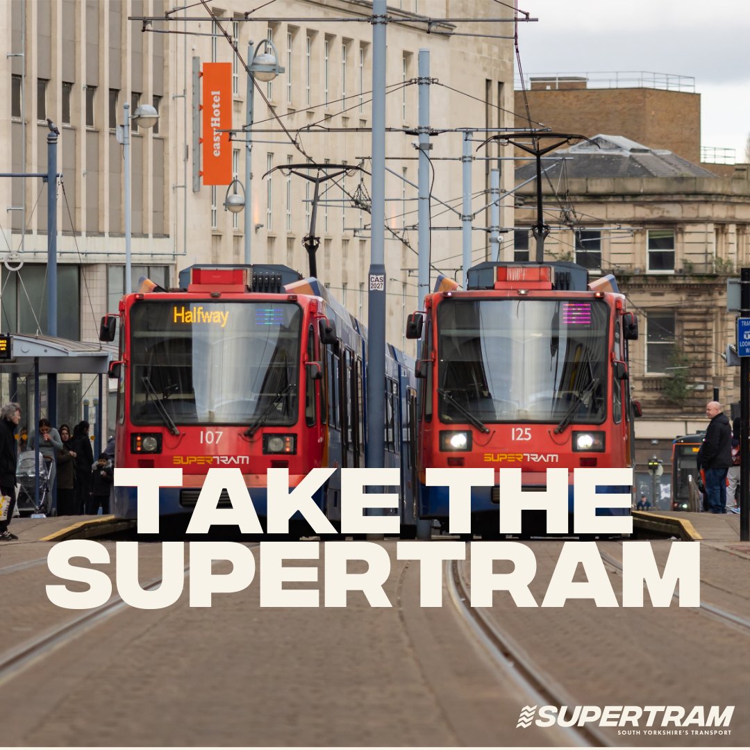 A day out without the hassle of parking! If you're heading into Sheffield today, make sure you take the Supertram. Park and ride from one of our many sites. Find out more: orlo.uk/ZAJ0W