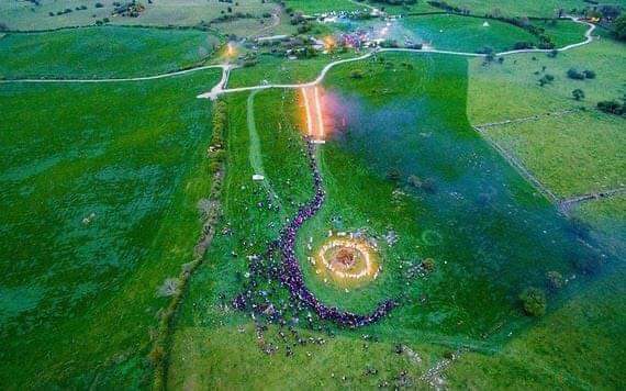 Legend has it that the festival of Bealtaine was particularly associated with the Hill of Uisneach- 'Cnoc Uisneach' in Irish- in County Westmeath, and like most ancient Irish festivals, it was celebrated with fire.