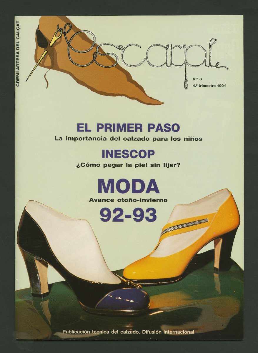 #7dies7cobertes de L'#Escarpí

📆7/7

Núm. 8 (1991)

De les nostres #revistesdedisseny
De nuestras #revistasdediseño
From our #DesignMagazines

#7days7covers #coverdesign #moda #fashion #fashiondesign #sabates #zapatos #shoes #calçat #calzado #footwear