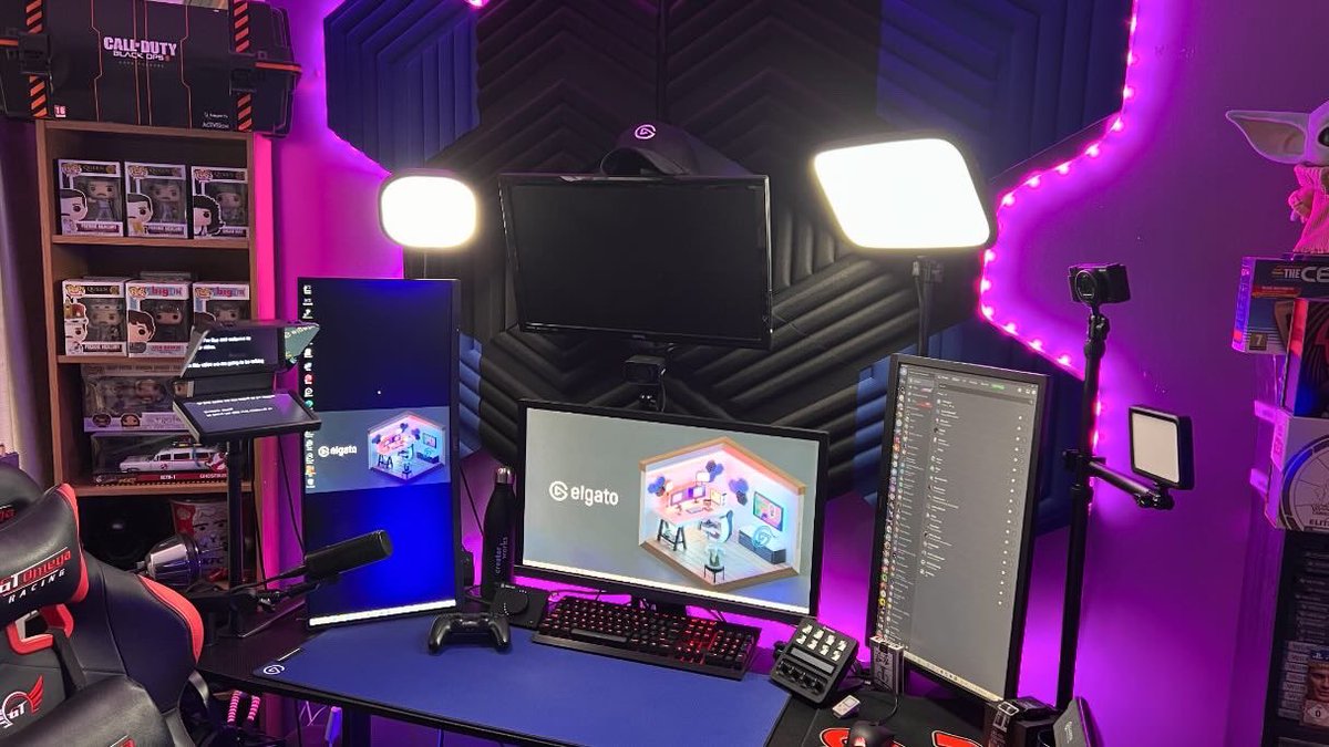 I’m happy how the setup has turned out.

95% of it is powered by @elgato 

I strongly recommend #elgato for your streaming and content creating.

Dont forget to check out the new range “Neo” plug & play mic, cam and more!!

🛒 e.lga.to/a2zofgaming🛒

#ElgatoPartner