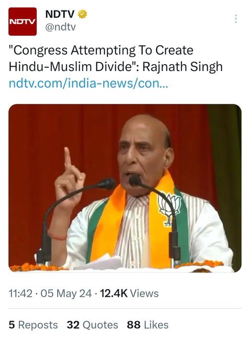 Rajnath Singh trying a hand at standup comedy!