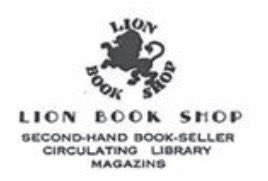 The Lion Book Shop & library run by German Jewish refugee Bruno Loewenberg opened in Shanghai in 1938 at 328 Moulmein Road (Maoming Lu). Later at 605 Tongshan Road (Tangshan Lu) & 52 Chusan Road (Zhoushan Lu).