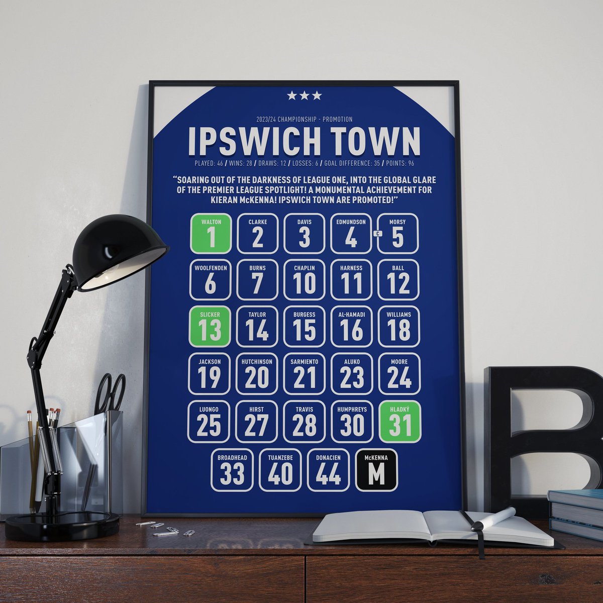 🎉 #ITFC PROMOTION PRINT GIVEAWAY!! 🗣️ Courtesy of @PixelPrintDZN we have this Ipswich Town 23/24 squad print to give away! To enter: ➡️ Follow us and @PixelPrintDZN 🔄 Repost and like this post 🤞 We'll announce the winner on Monday night - good luck!!