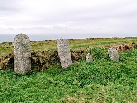 #StandingStoneSunday
Four Celtic inscribed stones from Beacon Hill cemetery on Lundy
#Archaeology #History
