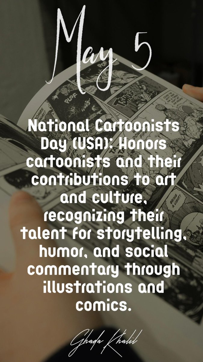May 5

#nationalcartoonistday