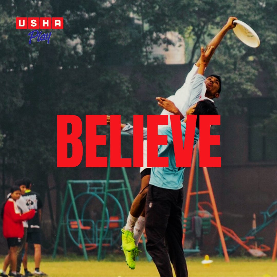 The moment you believe, is the moment you achieve! 🏅 #BelieveInYourself #UshaPlay