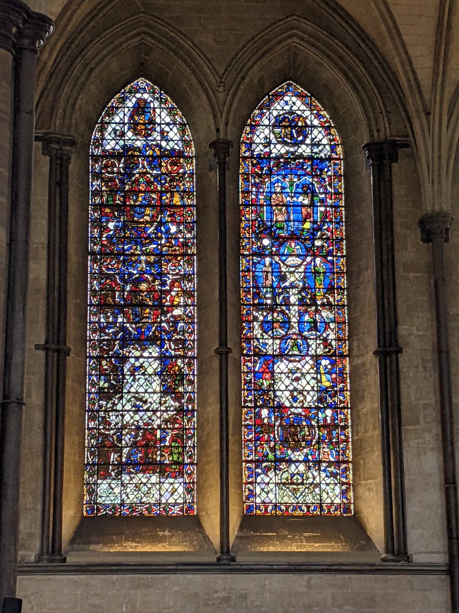 In Salisbury cathedral 
#StainedGlassSunday