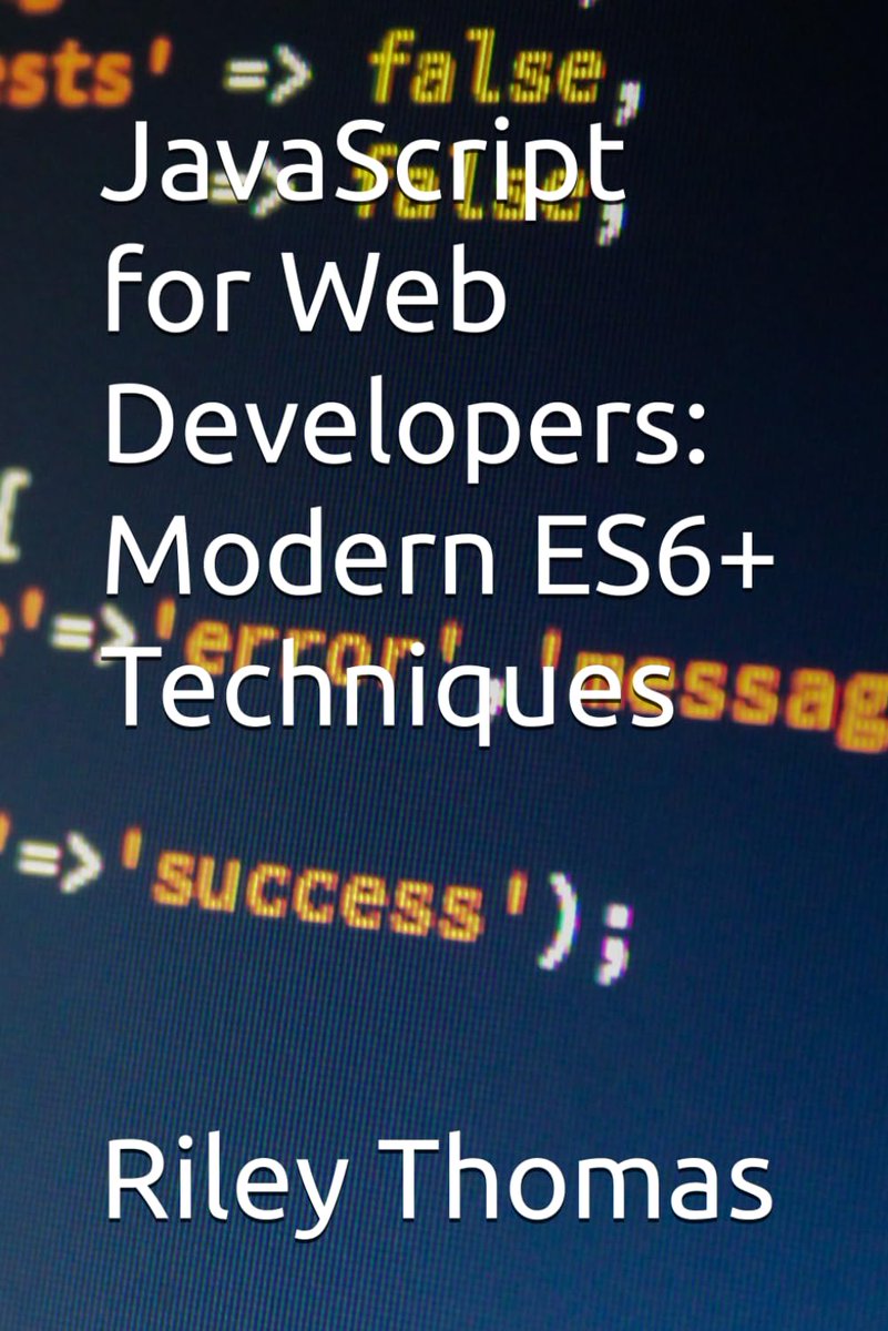 JavaScript for Web Developers: Modern ES6+ Techniques amzn.to/3UKDuxJ

#javascript #js #programming #developer #morioh #programmer #coding #coder #webdev #webdeveloper #webdevelopment #softwaredeveloper #computerscience