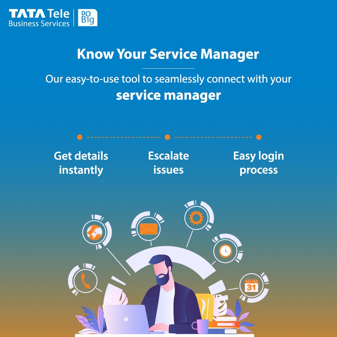 Need to contact your service manager or get more details about your escalation matrix? Visit our Know Your Service Manager section on our website, enter your Account No./Circuit No. and get their details effortlessly. Learn More: bit.ly/3QhQgAc #TimeToDoBig