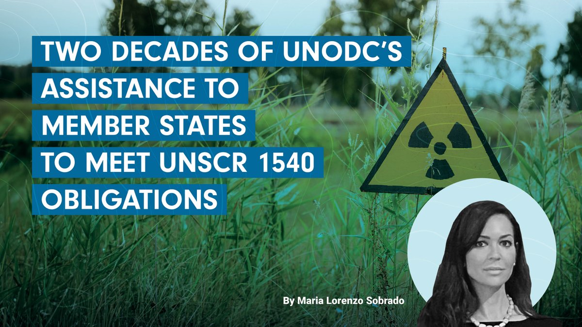 🔎Learn about international legal frameworks supporting #UNSC1540 in the 1st issue of #1540Compass. 

📚@LorenzoSobrado from @UNODC highlights the critical role of 7⃣  international legal instruments against WMD proliferation by non-State actors. 
➡ bit.ly/3UvozGs