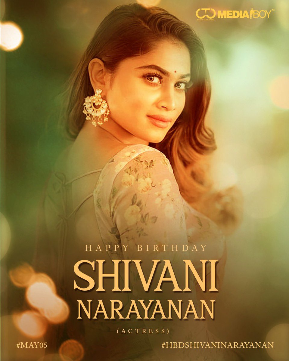 Team @CtcMediaboy wishes happy birthday to the hardworking actress @shivaninarayana #ShivaniNarayanan #HBDShivaniNarayanan 🎂🎁 Stay blessed!