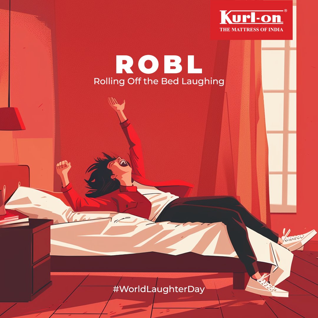 8 hours of sleep and ∞ laughter is all you need. ❤

#Kurlon #Mattress #ForTheLoveOfSleep #WorldLaughterDay