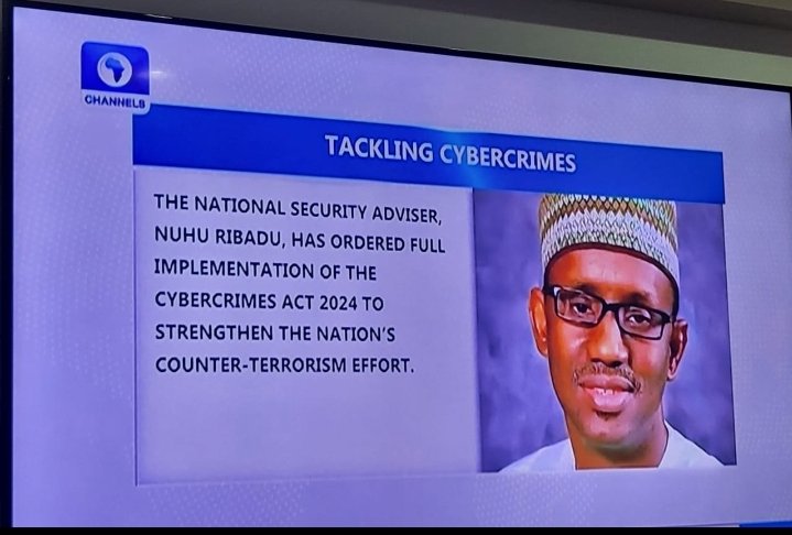 Now NSA @NuhuRibadu has ordered full implementation of the #CyberCrimeAct to aid the fight against #Terrorism, I hope @PoliceNG @OfficialDSSNG and other security agencies won't use it to hound #Journalists for #Terrorism. #JournalismIsNotACrime #FreeDanielOjukwu @CPJAfrica