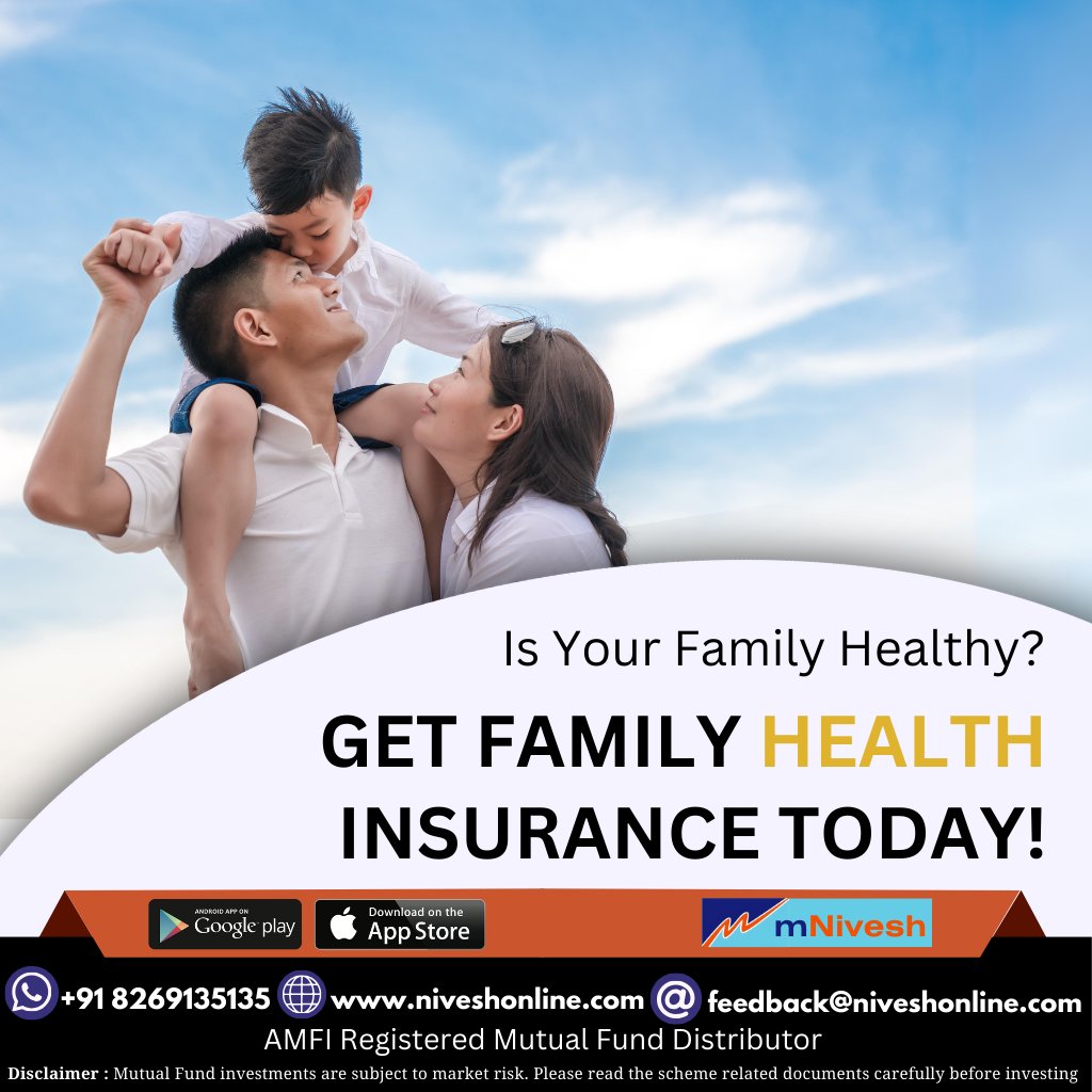 Is Your Family Healthy? GET FAMILY HEALTH INSURANCE TODAY! 

 #sharemarket  #warrenbuffet #niftyfifty #investingtips #sensex #shares #mutualfunds  #marketnews  #intraday #rakeshjhunjhunwala