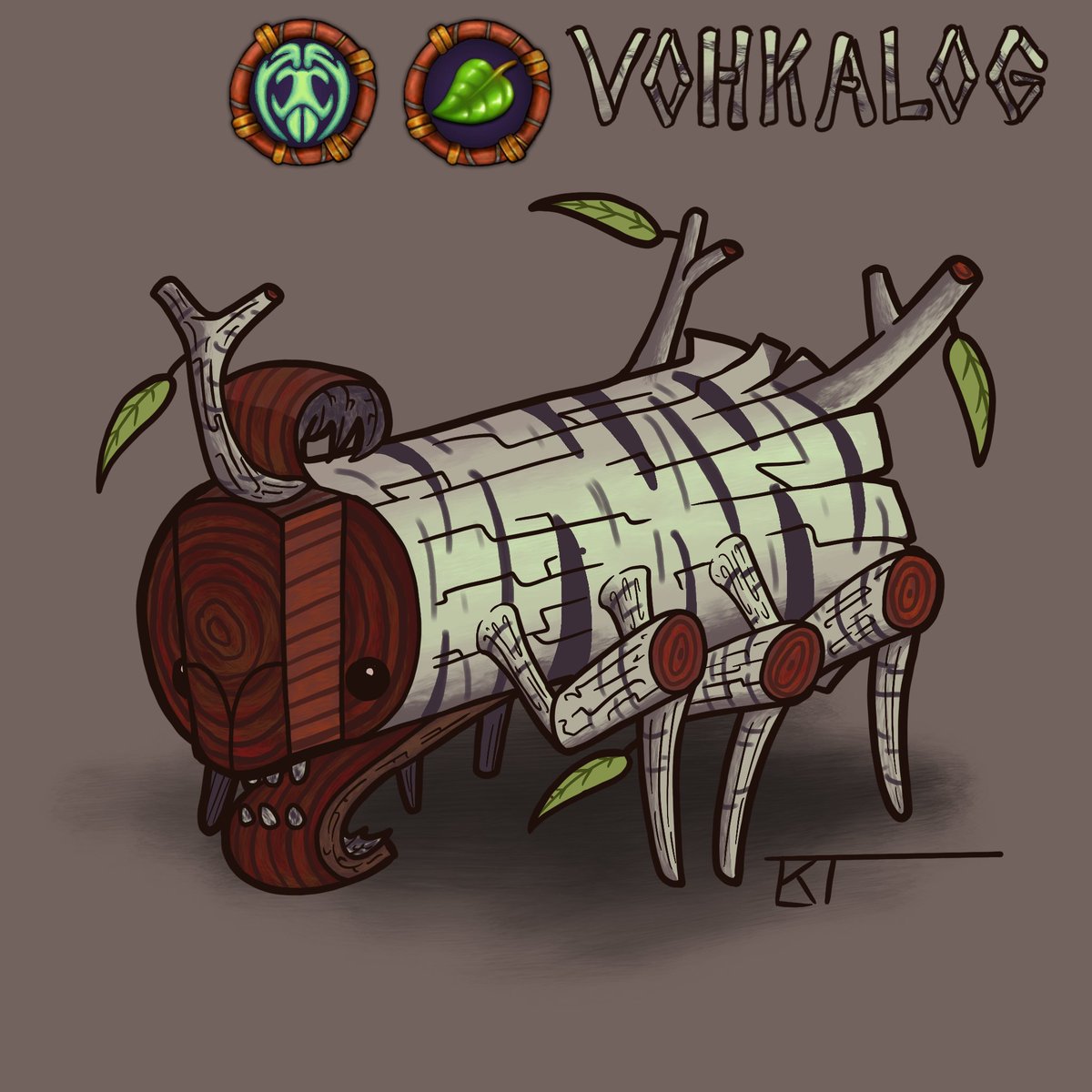 Redesign #3, Vohkalog! A snappy stick bug with a bit more bark on it's bones!