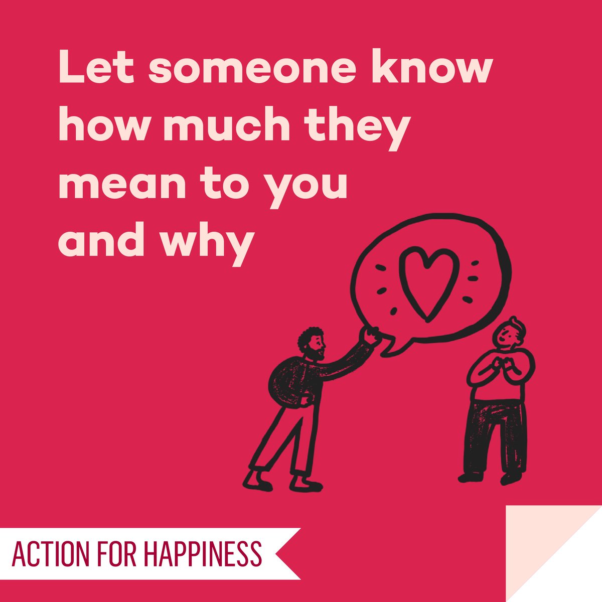 Meaningful May - Day 5: Let someone know how much they mean to you and why actionforhappiness.org/meaningful-may #MeaningfulMay