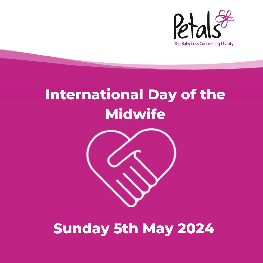 Today is International Day of the Midwife.

We feel privileged to work so closely with the amazing teams of bereavement midwives supporting parents at the most devastating time of their lives.  

Sending our love and thanks to all the wonderful midwives.

#Petalstogether