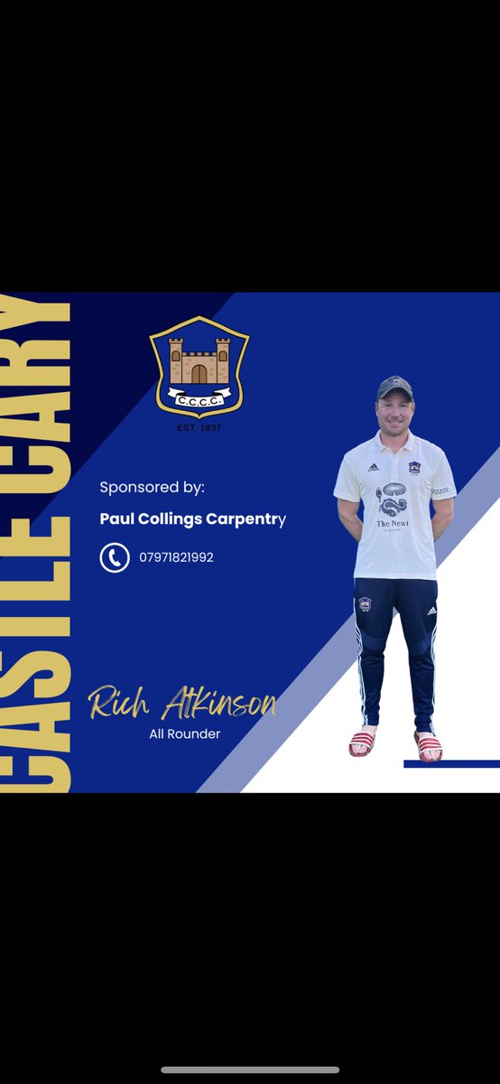 1st team player of the match goes to Rich Atkinson after taking 2 great catches and 3 important wickets to drag us back into the game 👏