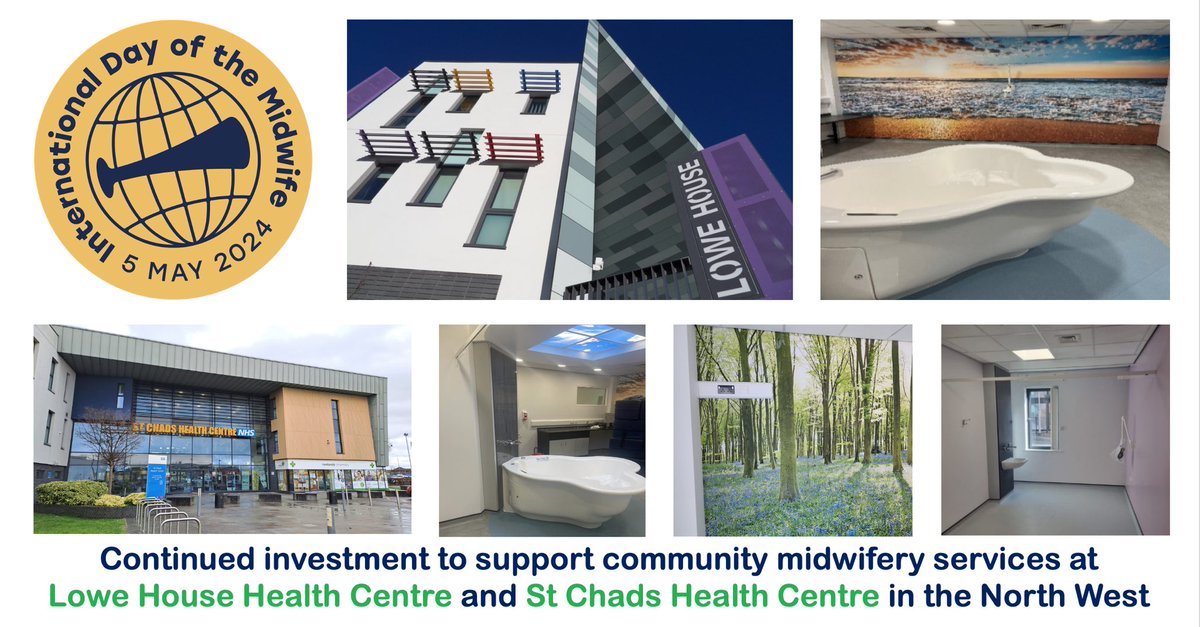 #InternationalDayoftheMidwife is chance to recognise the amazing work of midwives around the world. More investment is vital so Fulcrum + @CHP_estates are delivering a range of new facilities at health centres in the #NorthWest to further support community midwifery services🤰👩‍🍼