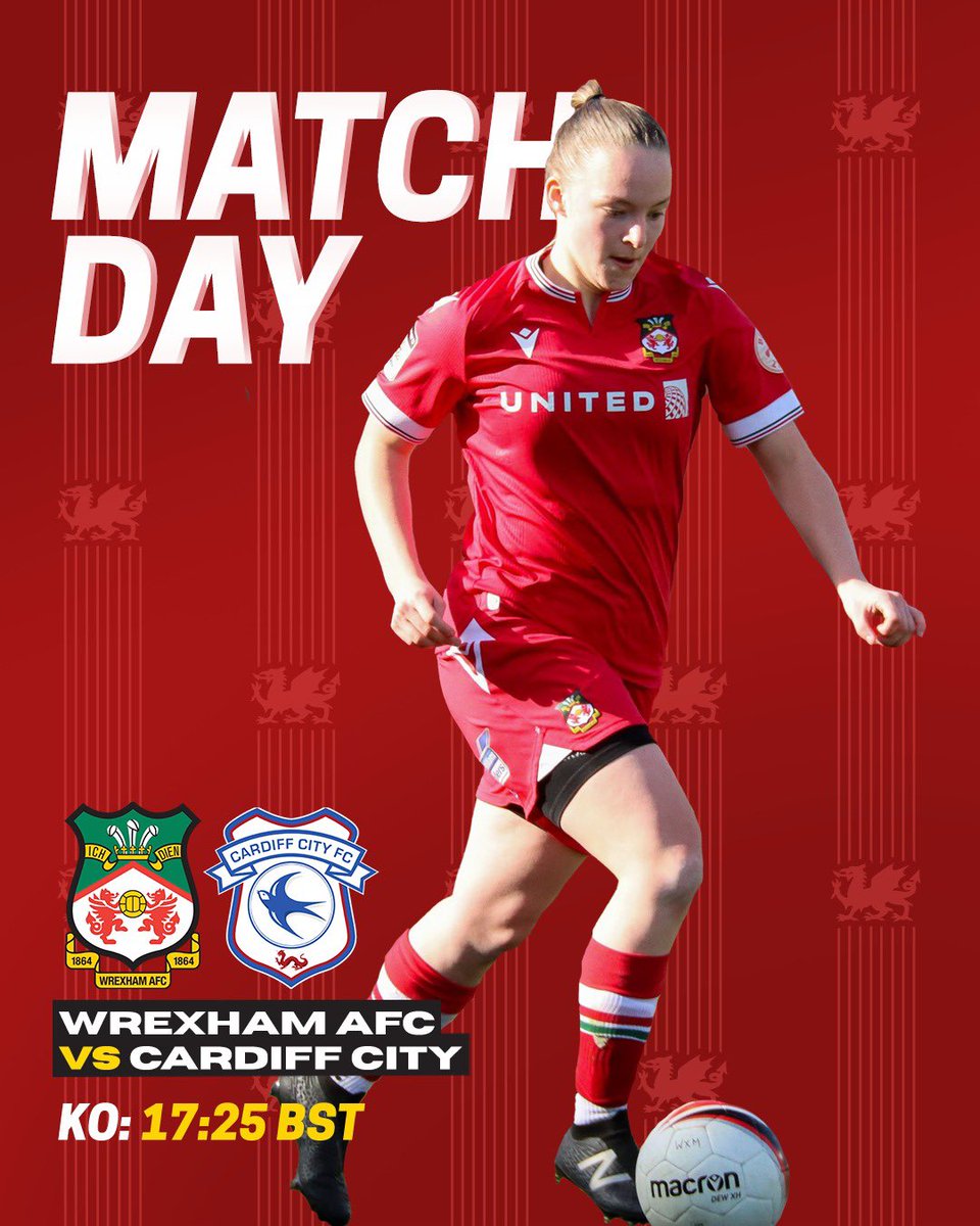 It’s Bute Energy Welsh Cup final day, as we take on Cardiff City at Rodney Parade! 🏆 🔴⚪️ #WxmAFC