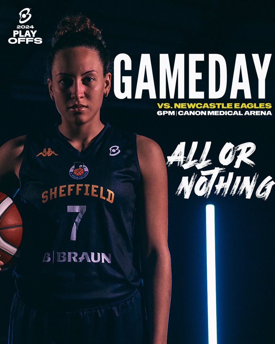 Playoff Quarterfinal Gameday 🎩 🆚 @NewcastleEagle 📍 Canon Medical Arena ⏰ 6pm tip-off 🎟️ app.fanbaseclub.com/Fan/Tickets/Se… All or Nothing 🎩