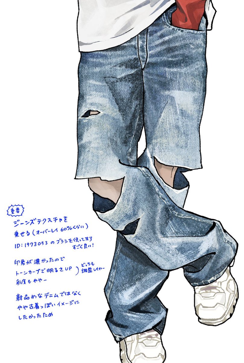 munyaaax's tweet photo. 自己流デニム塗りまとめ👖 https://t.co/7hGnwwNmHw