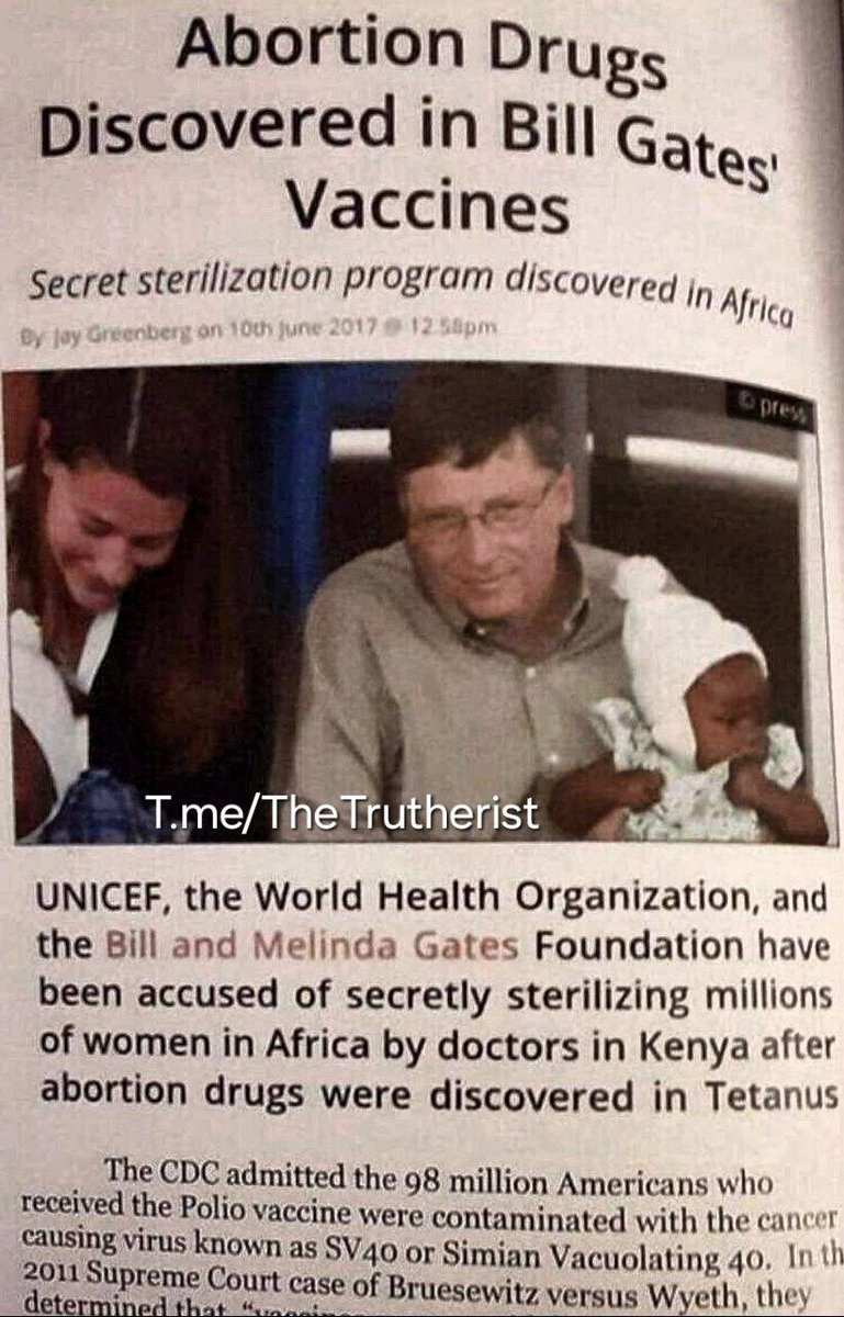 The Bill and  Melinda Gates foundation has been sterilizing the masses for a long time. Even before the con-vid jabs. Another form of depopulation.