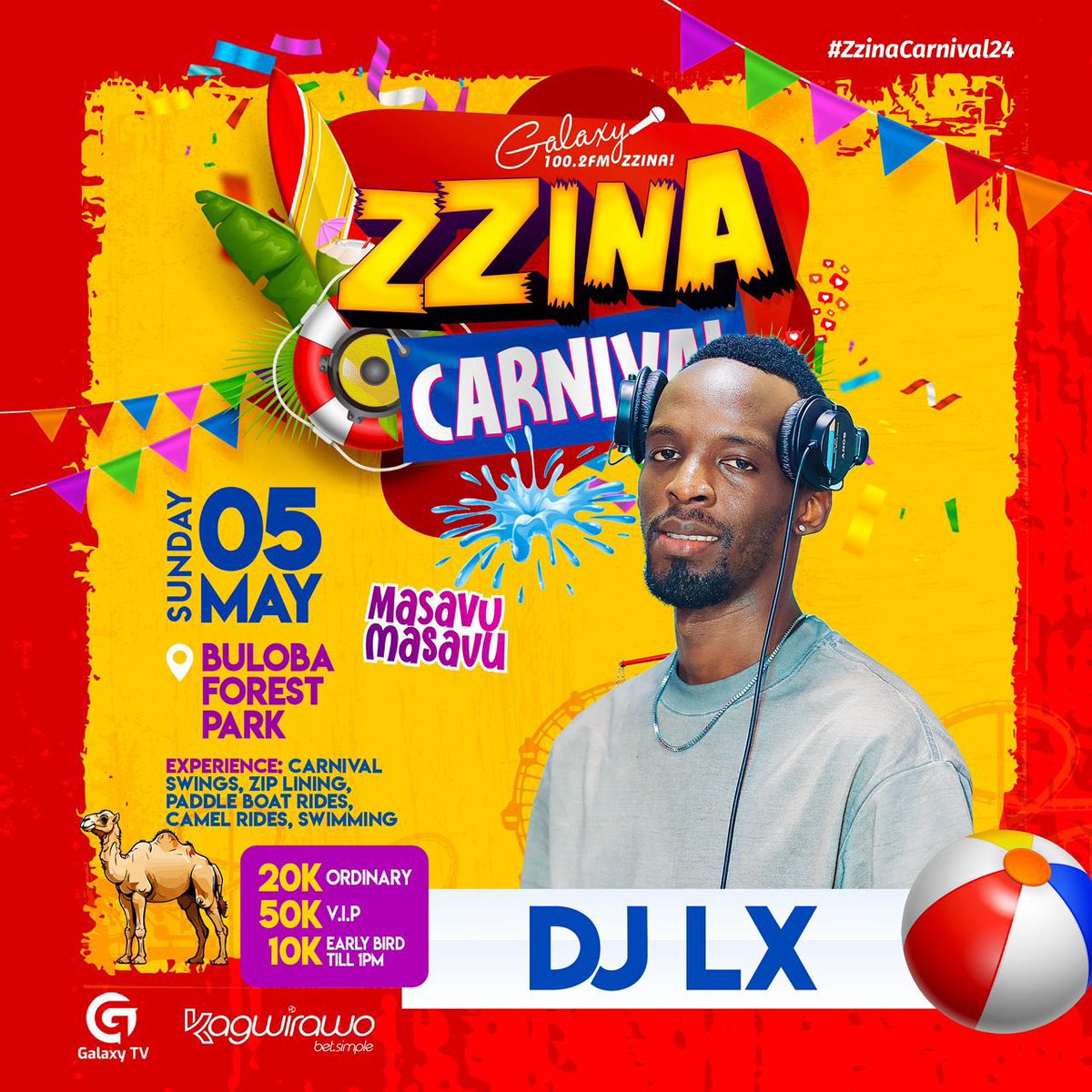 The wait is over! #ZzinaCarnival24 is happening today at BULOBA FOREST PARK! Don’t miss out on the fun. The stage is set, and am ready to rock! Remember am not just a DJ, Am an experience.