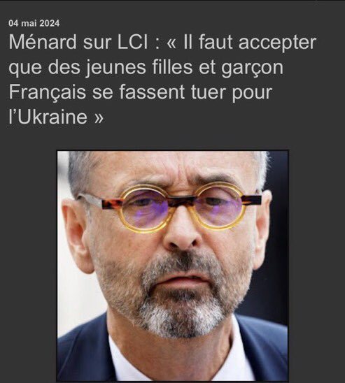 Va Ménard, petit bourgeois, montre l'exemple et envoi tes propres mômes ..Hein quoi il ont des problèmes de genoux ..Ah oui c'es étonnant