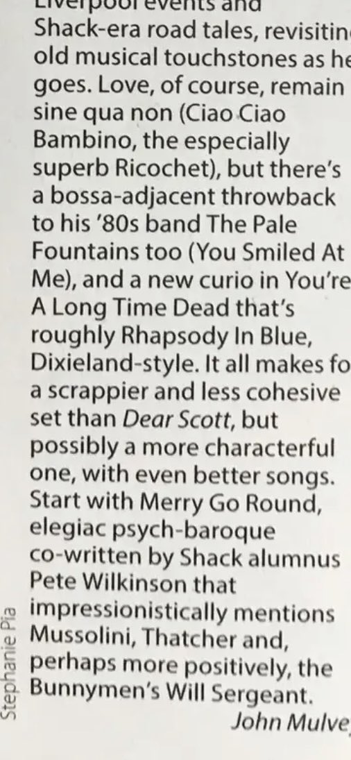 A review of Mick Head and the red elastic bands new album LOOPHOLE.. We wrote a song together years ago . finally finds a home ..