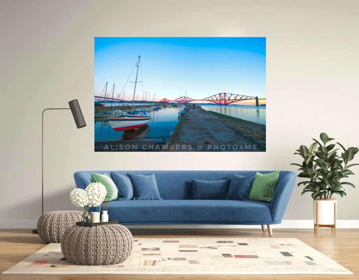 Forth Bridges from Queensferry Harbour©️. Available from; shop.photo4me.com/1329558 & redbubble.com/shop/ap/160944… & 2-alison-chambers.pixels.com #ForthBridges #firthofforth #queensferry #queensferrycrossing #fife #fifescotland #redbubbleshop #photo4me #fineartamericaartist