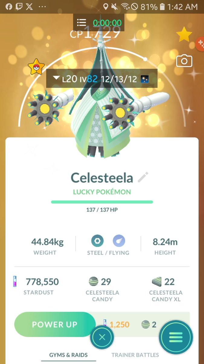 #shiny  ✨ Celesteela ✨ #shinypokemon #ShinyCheck #PokemonGOApp #pokemongo #pokedex